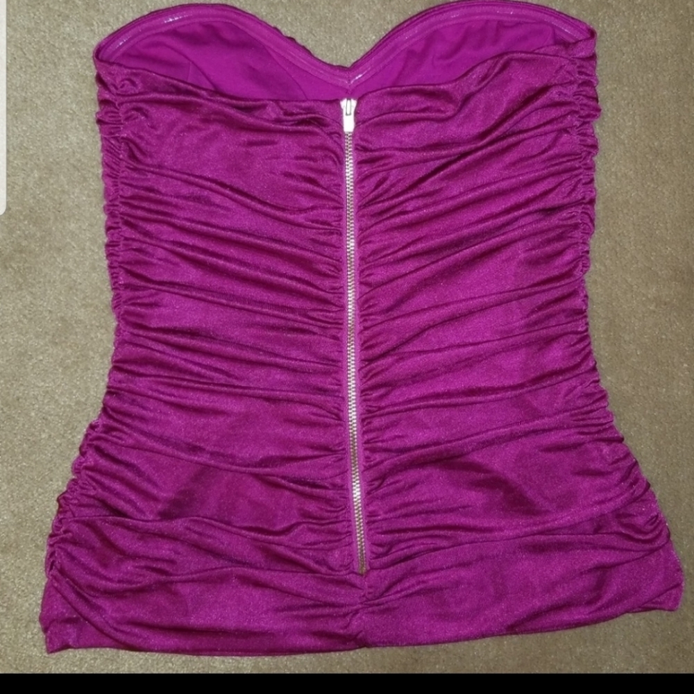 Express Ruched Strapless Top - Picture 2 of 7